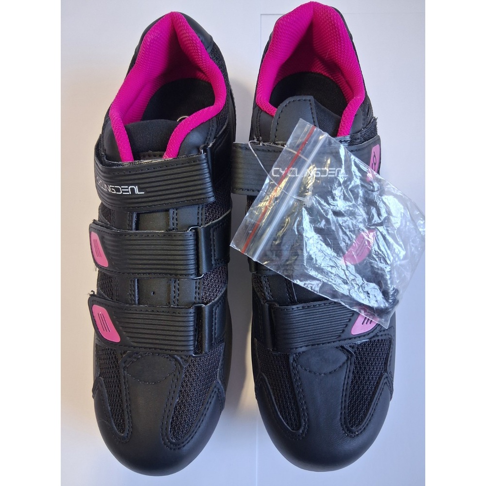 cycling shoes by Cycling denl black/pink 42 size9